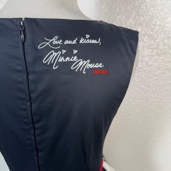 Disney Parks The Dress Shop Women’s Retro Mod Minnie Mouse Polka Dot Dress XS - Picture 9 of 16